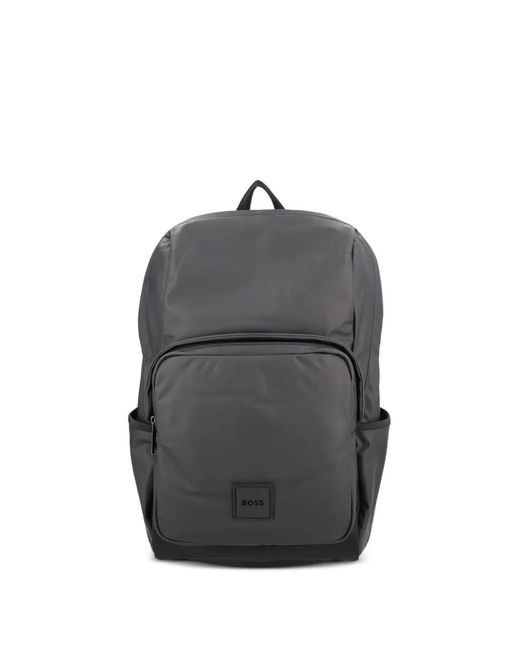 Boss Gray Oryo Zip Pocket Backpack for men
