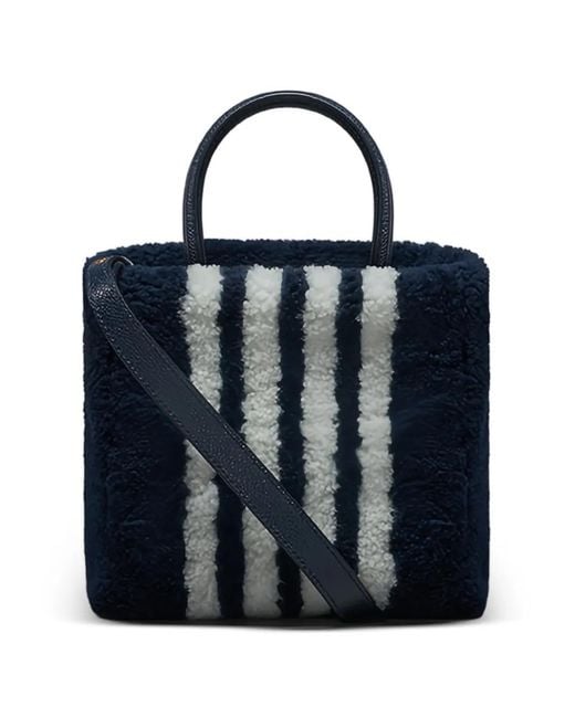 Thom Browne Blue Small Book Tote Bag