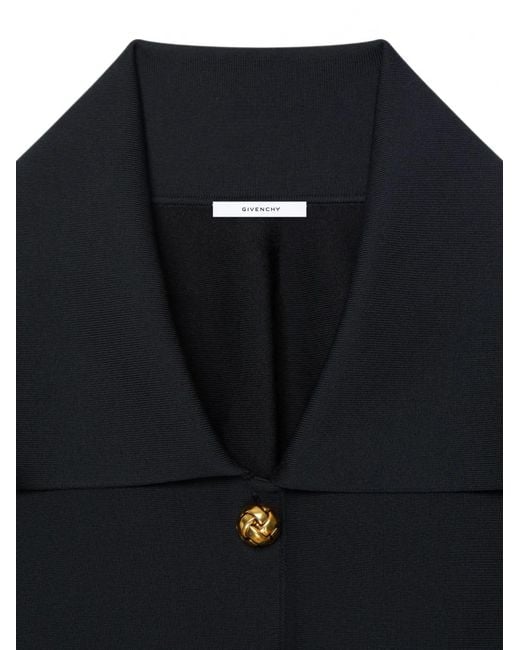 Givenchy Cropped Cocoon Gebreid Jack in het Blue