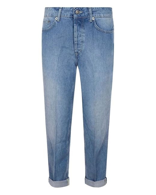 Dondup Blue Folded-Hem Jeans