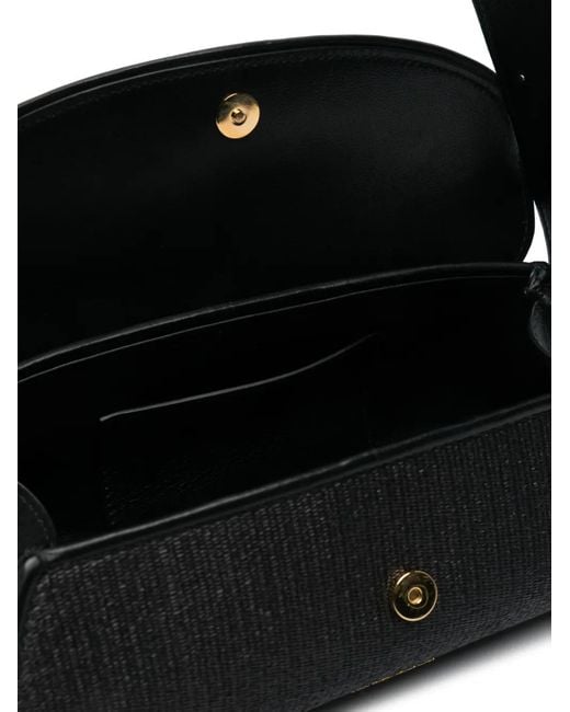 Jil Sander Black Small Cannolo Shoulder Bag