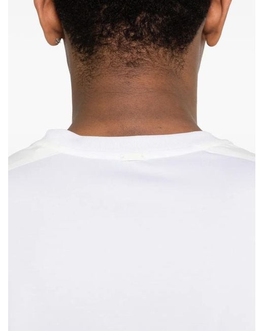 Herno White Panelled T-Shirt for men