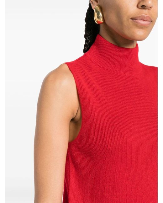 Jersey con cuello alzado 360cashmere de color Red