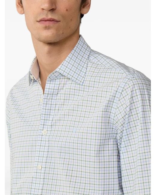 Hackett White Tattersall Pimlico Shirt for men