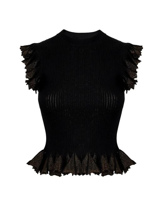 Ulla Johnson Black Haut Leila À Volants