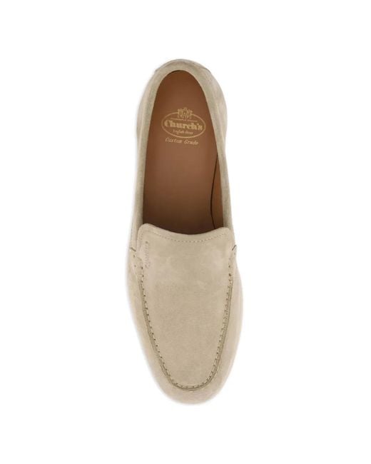 Church's Natural Suede Loafers