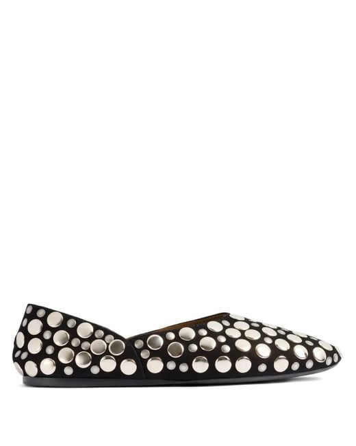 Khaite Black Jane Flats
