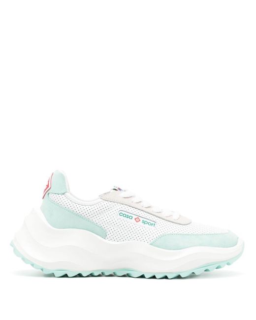 CASABLANCA Atlantis Leather Sneakers in White for Men | Lyst