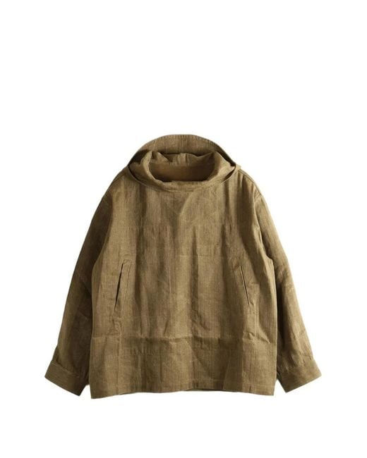 Uma Wang Green Justo Hooded Jacket for men