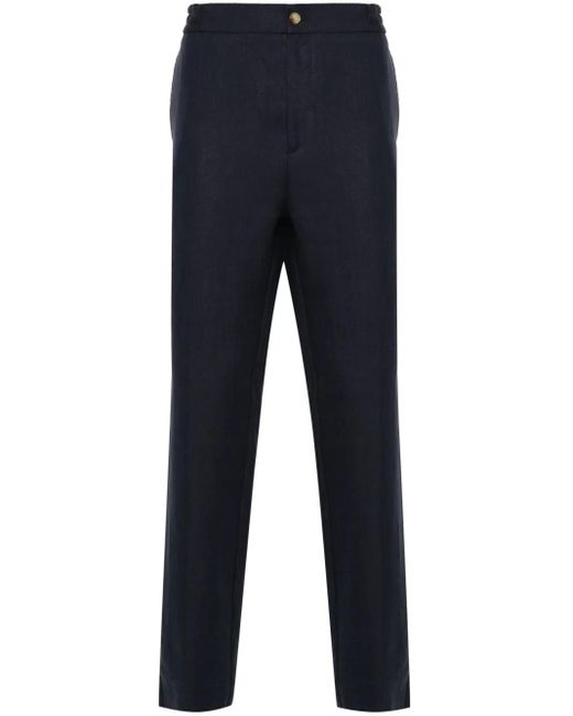 Etro Blue Linen Trousers for men
