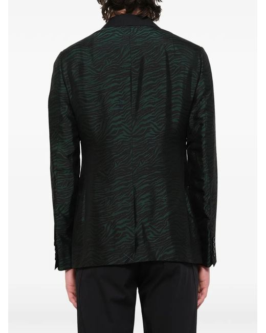 Lanvin Black D8 Slimfit 2Bt Jacket for men