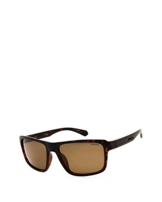 Polaroid Black Rectangle-Frame Sunglasses for men