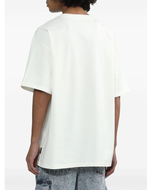 メンズ FIVE CM グラフィック Tシャツ White
