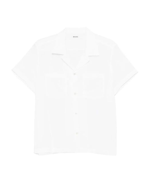 Bode White Short-Sleeved Shirt for men