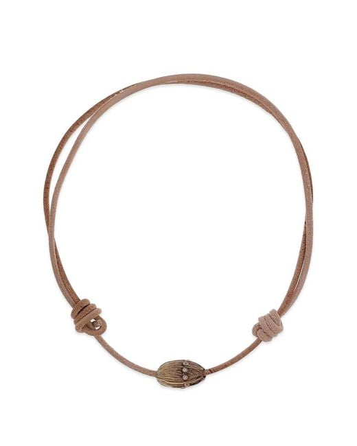 Dezso by Sara Beltran White Collier L Coquito Serti De Diamants