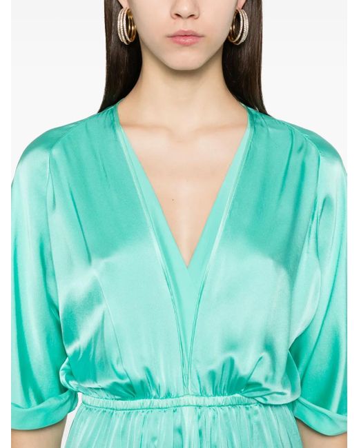 Forte Forte Green Maxikleid Aus Seide