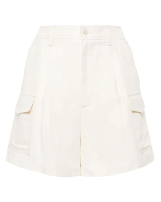Woolrich White Shorts Cargo