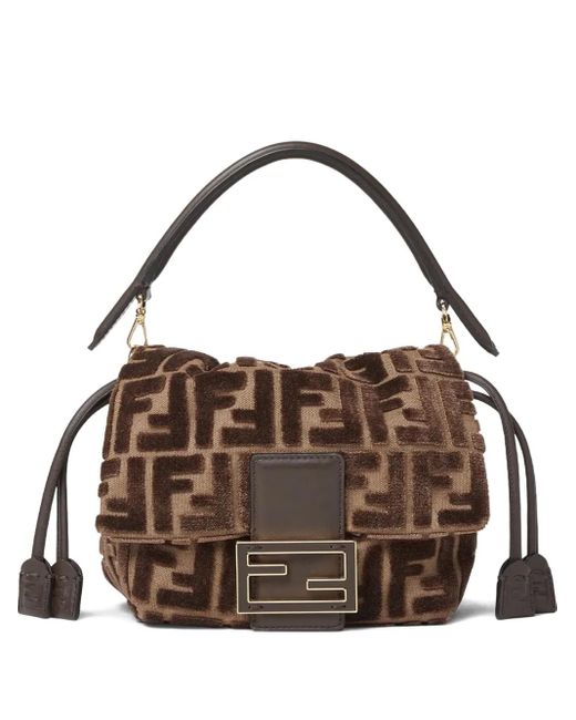 Fendi Brown Small Mamma Baguette Tote Bag