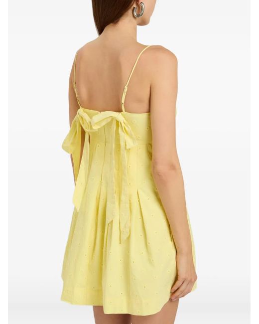 Damson Madder Yellow Iris Mini Dress