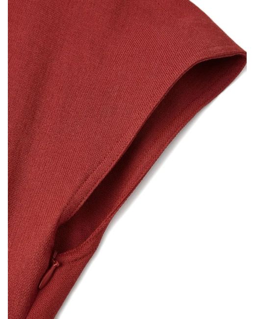 Shanghai Tang Gathered Asymmetric Dress