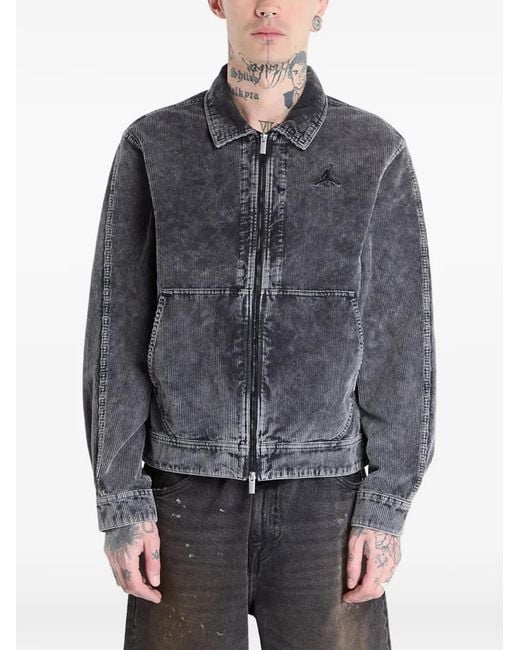 Nike Gray Flight Corduroy Chore Jacket for men