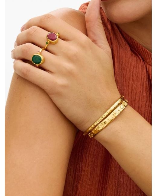 Ottoman Hands Green Lucia Emerald Cocktail Ring