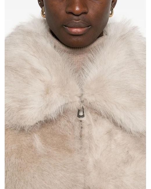 The Frankie Shop Hope エコファーコート Frankie Shop Hope エコファーコート ナチュラル | Lyst