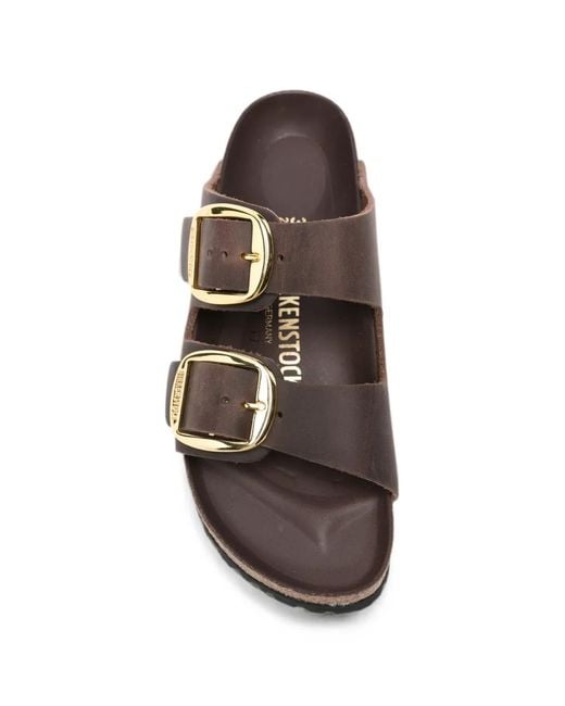 Birkenstock White Arizona Buckle-Fastening Sandals