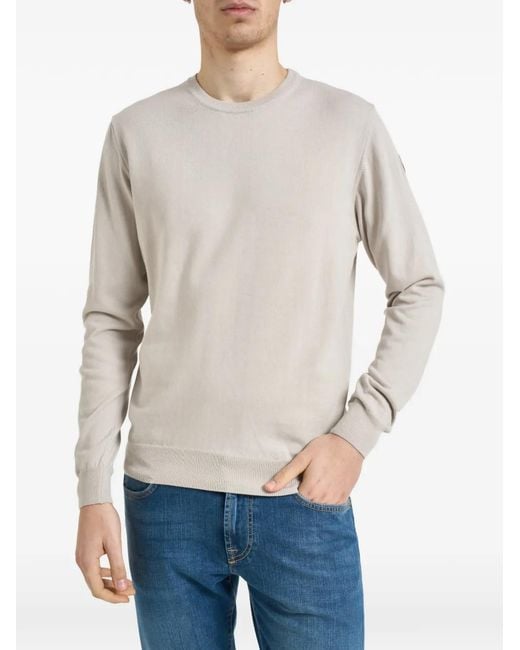 Colmar Blue Patch Crew-Neck Sweater for men