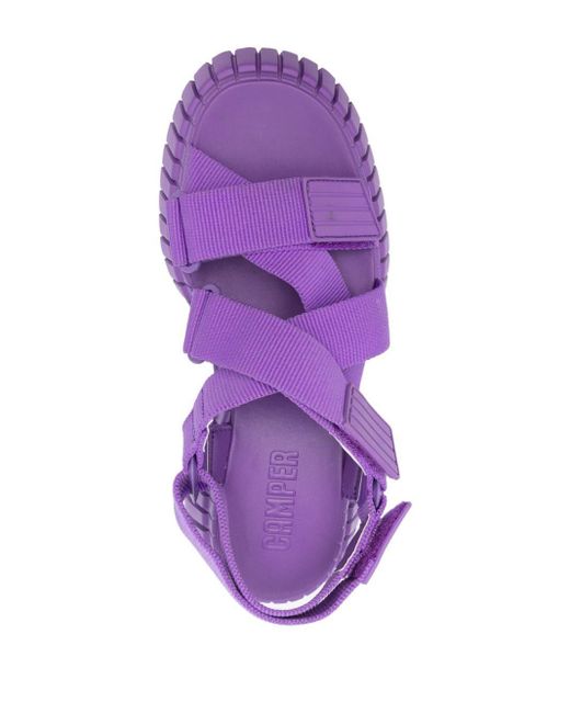 Sandalias BCN con tacón de 70mm Camper de color Purple
