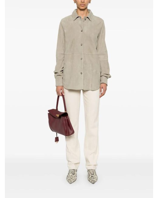 Totême  Natural Soft Suede Shirt