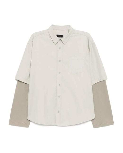 we11done White Layered Shirt for men