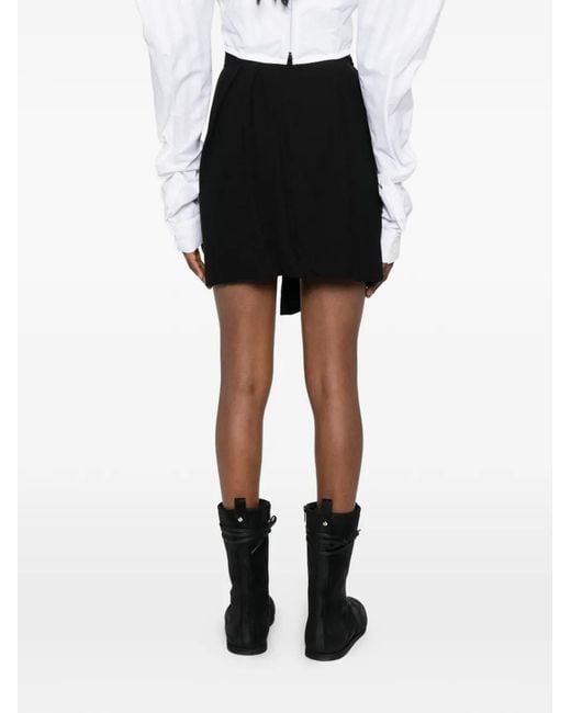 Vivienne Westwood Black Zora Draped Asymmetric Skirt