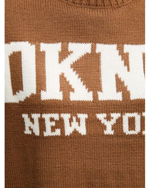 DKNY Black Roll-Neck Logo Sweater