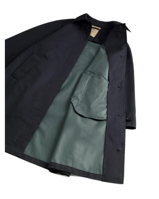 Woolrich Blue Raglan-Sleeves Coat