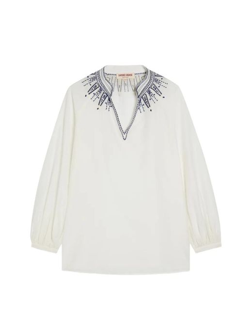 Emporio Sirenuse White Ilizia Blouse