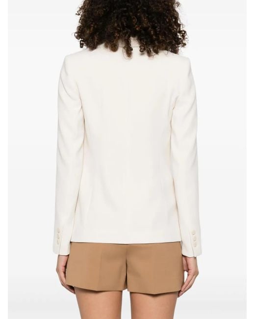Twinset White Single-Breasted Blazer