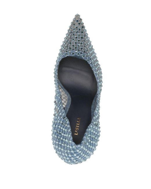 Zapatos Gilda con tacón de 115 mm Le Silla de color Metallic