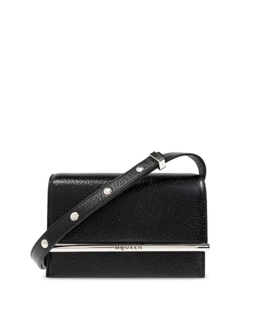 Alexander McQueen Tバー ショルダーバッグ Black