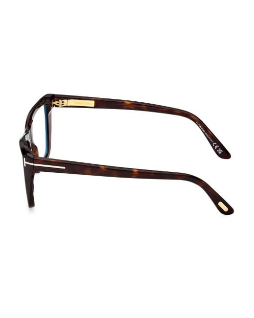 Tom Ford Brown Cat-Eye Frame Eyeglasses