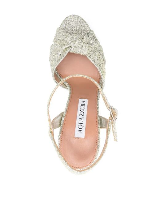 Aquazzura White 130Mm Nina Sandals