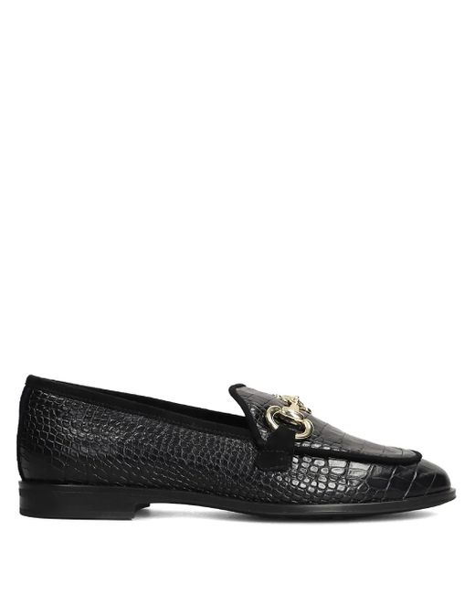 Pedro Miralles クロコエンボス ローファー Black