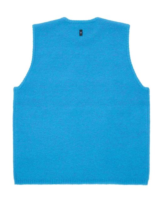 Adererror Blue Crew-Neck Knitted Vest