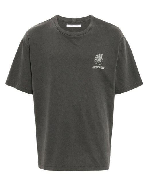 Samsøe & Samsøe Gray Sawind Cotton T-shirt for men