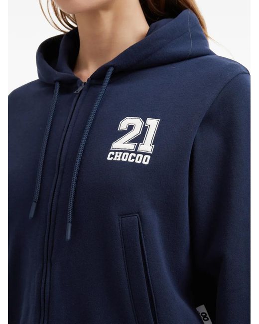 Chocoolate Blue Zip-Up Hoodie