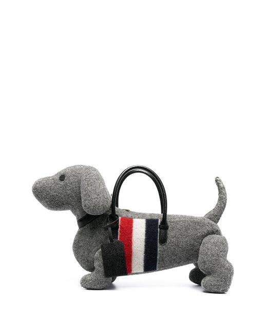 Bolso shopper con forma de perro Thom Browne de hombre de color Gray