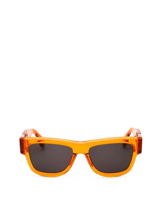 Palm Angels Orange Merrill Rectangle-Frame Sunglasses