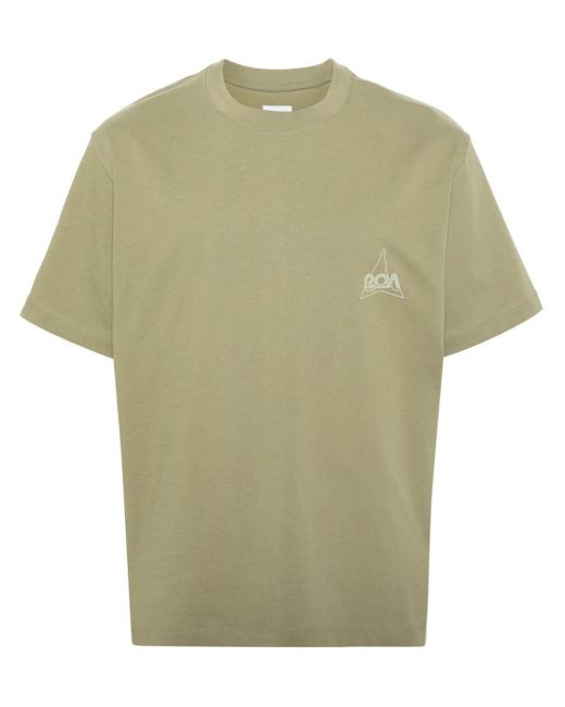 Roa Green Logo-print Cotton T-shirt for men