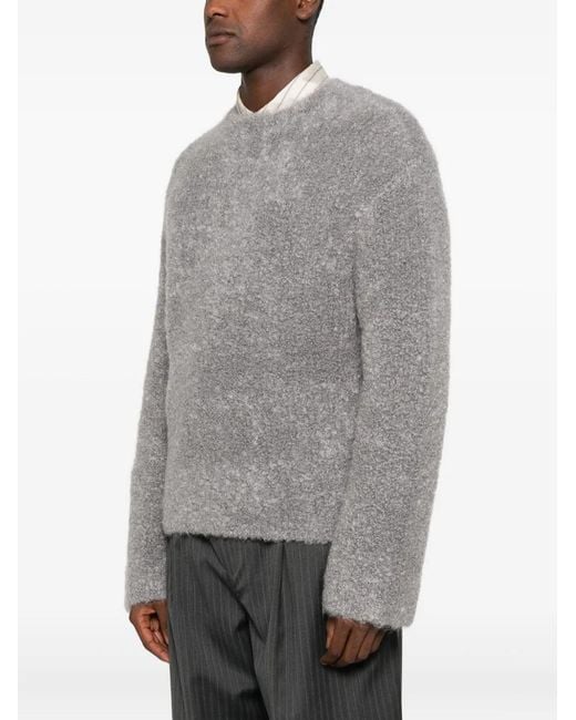Séfr Gray Crew-Neck Sweater for men