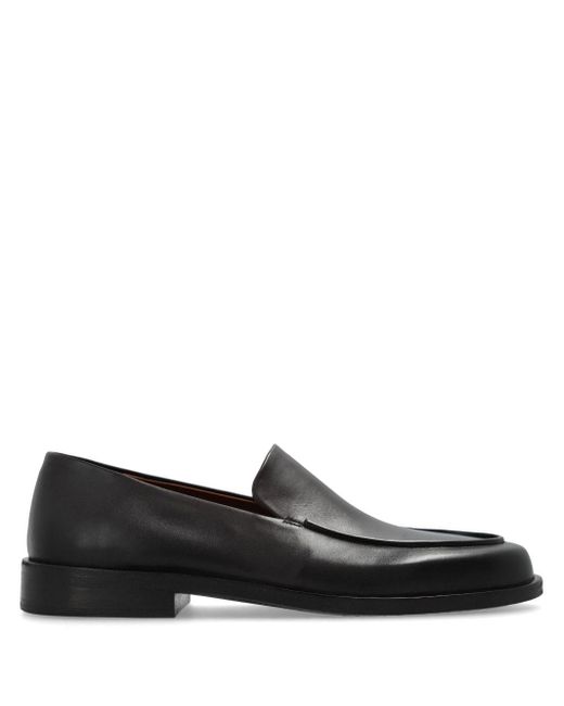 Marsèll Black Almond-toe Leather Loafers